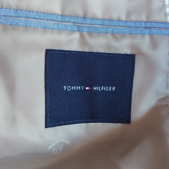 NWT Tommy Hilfiger Conrad Tan/Grey Sport Coat 44REG Flex - Picture 12 of 14